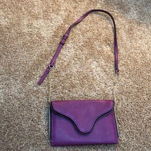 Violet Envelope Cross Body Purse